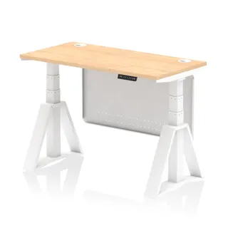 Air Height Adjustable Slimline Desk With Cable Ports