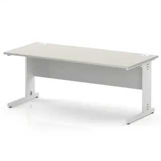 Impulse Straight Desk Cable Managed Leg