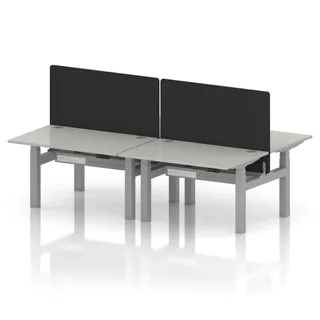 1200 / Dove Grey / Silver Frame / With Black Straight Screen