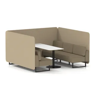 Brixworth Bench Booth in Two Tone