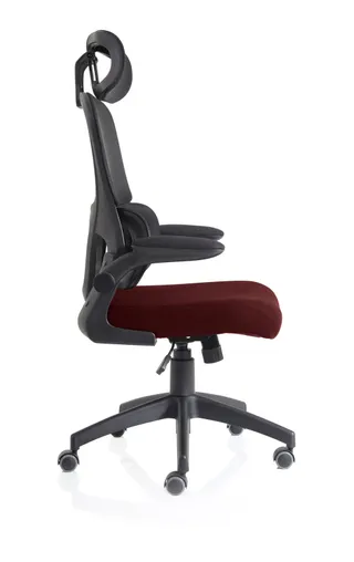 Iris Task Operator Mesh Back Fabric Seat With Headrest