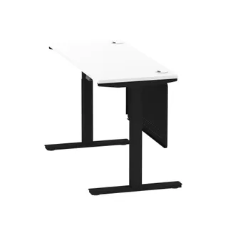 Air Height Adjustable Slimline Desk With Cable Ports