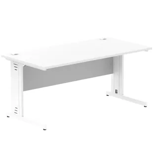 Impulse Straight Desk Cable Managed Leg