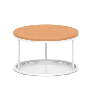 Impulse Round Coffee Table With Metal Frame