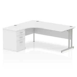 Impulse Cantilever Crescent Desk Workstation