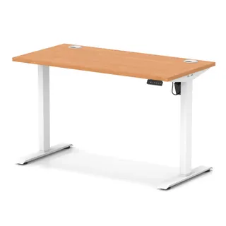 EE - Air Lite Height Adjustable Slimline Desk With Cable Ports