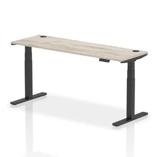 EE - Air Height Adjustable Slimline Desk With Cable Ports