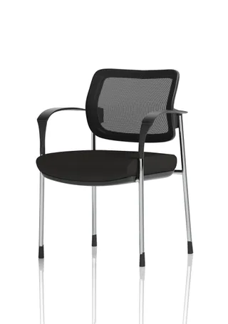Brunswick Deluxe Medium Back Stacking Visitor Office Chair with Arms
