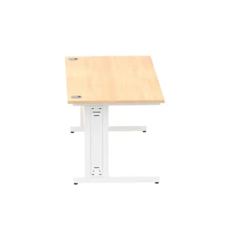 Impulse Straight Desk Cable Managed Leg