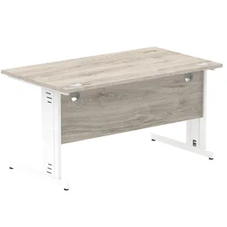Impulse Straight Desk Cable Managed Leg