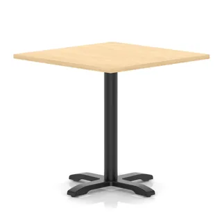 Italia Square Poseur Table With Cross Base
