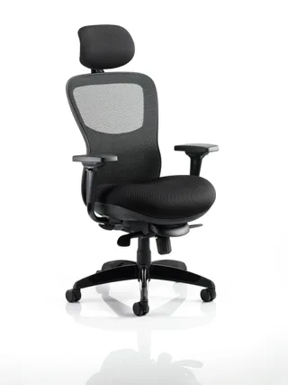 Stealth Shadow High Mesh Back Ergonomic Posture Chair with Arms