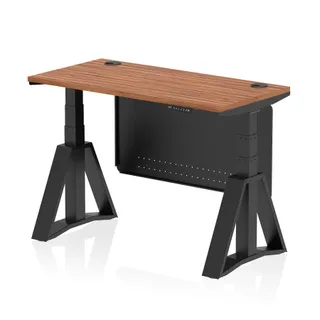 Air Height Adjustable Slimline Desk With Cable Ports