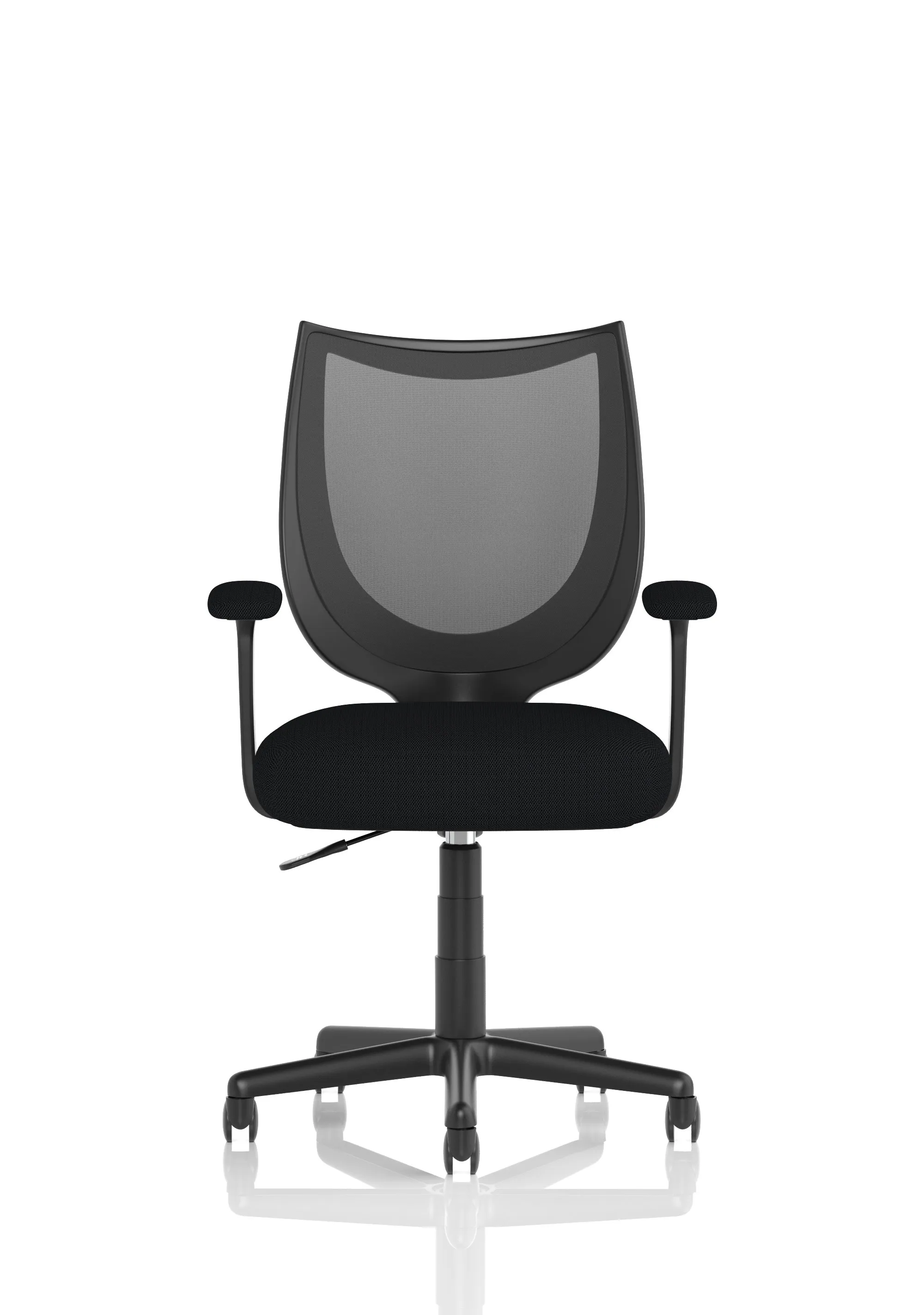 Camden Medium Back Black Mesh Task Operator Office Chair With Arms