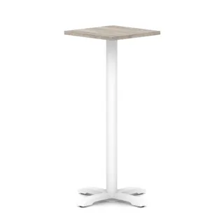 EE - Italia Square Poseur Table With Cross Base