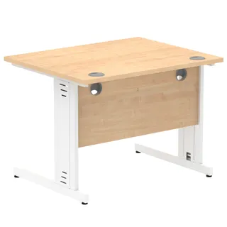 Impulse Straight Desk Cable Managed Leg