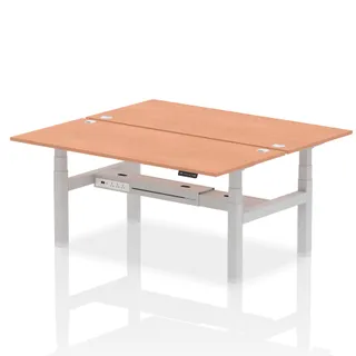 OE - Air Back-to-Back Height Adjustable Bench Desk - 2 Person