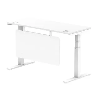 Air Height Adjustable Slimline Desk With Cable Ports