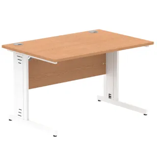 Impulse Straight Desk Cable Managed Leg