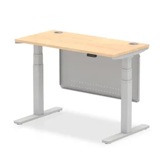 Air Height Adjustable Slimline Desk With Cable Ports