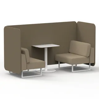 Brixworth Bench Booth in Two Tone