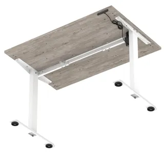 Air Lite Height Adjustable Desk With Scalloped Edge