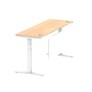 Air Height Adjustable Slimline Desk With Cable Ports