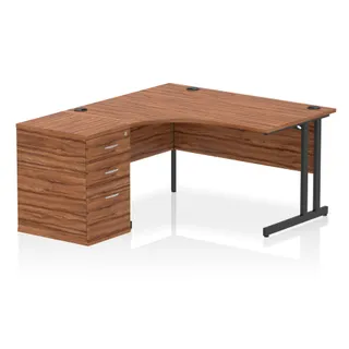 Impulse Cantilever Crescent Desk Workstation