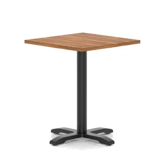 EE - Italia Square Poseur Table With Cross Base