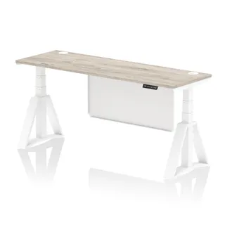 Air Height Adjustable Slimline Desk With Cable Ports