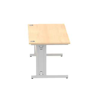 Impulse Straight Desk Cable Managed Leg