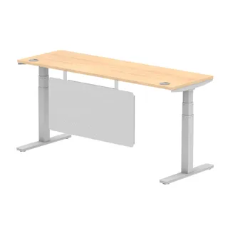 Air Height Adjustable Slimline Desk With Cable Ports