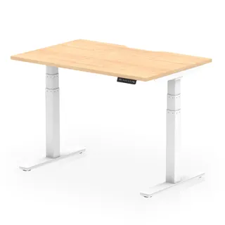 Air Scalloped Edge Height Adjustable Office Desk