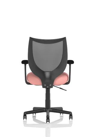 Camden Medium Back Black Mesh Task Operator Office Chair With Arms