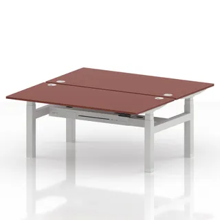Air Back-to-Back Height Adjustable Bench Desk - 2 Person