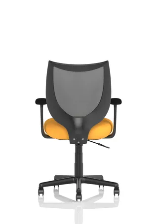 Camden Medium Back Black Mesh Task Operator Office Chair With Arms