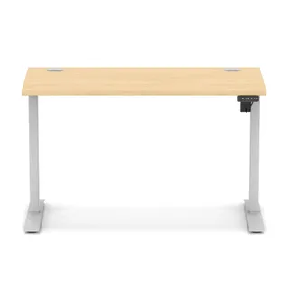 Air Lite Height Adjustable Slimline Desk With Cable Ports