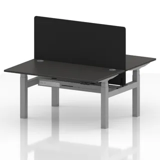 Air Back-to-Back Height Adjustable Bench Desk - 2 Person
