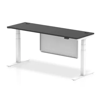 Air Height Adjustable Slimline Desk With Cable Ports