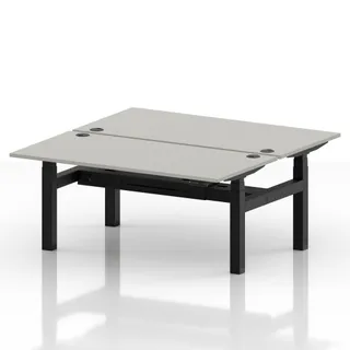 Air Back-to-Back Height Adjustable Bench Desk - 2 Person