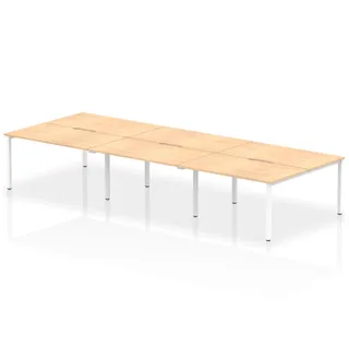 Evolve Plus B2B Bench Desk - 6 Person