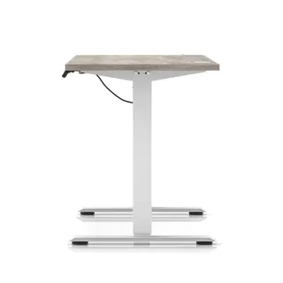 Air Lite Height Adjustable Slimline Desk With Cable Ports