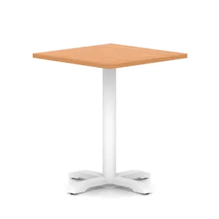 Italia Square Poseur Table With Cross Base