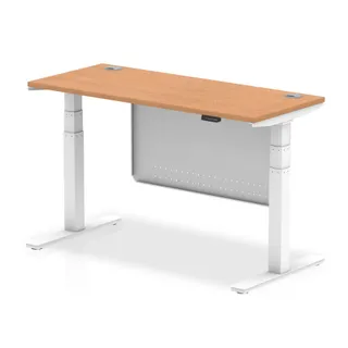 Air Height Adjustable Slimline Desk With Cable Ports