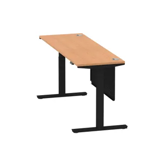 Air Height Adjustable Slimline Desk With Cable Ports