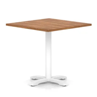 Italia Square Poseur Table With Cross Base