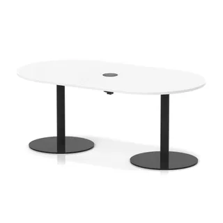 Italia Volta Poseur Boardroom Table With Pop-up Power Module