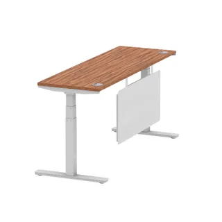 Air Height Adjustable Slimline Desk With Cable Ports