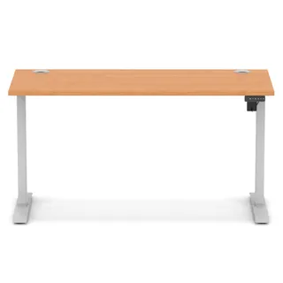 Air Lite Height Adjustable Slimline Desk With Cable Ports