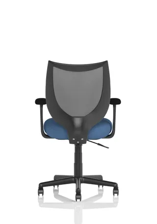 Camden Medium Back Black Mesh Task Operator Office Chair With Arms